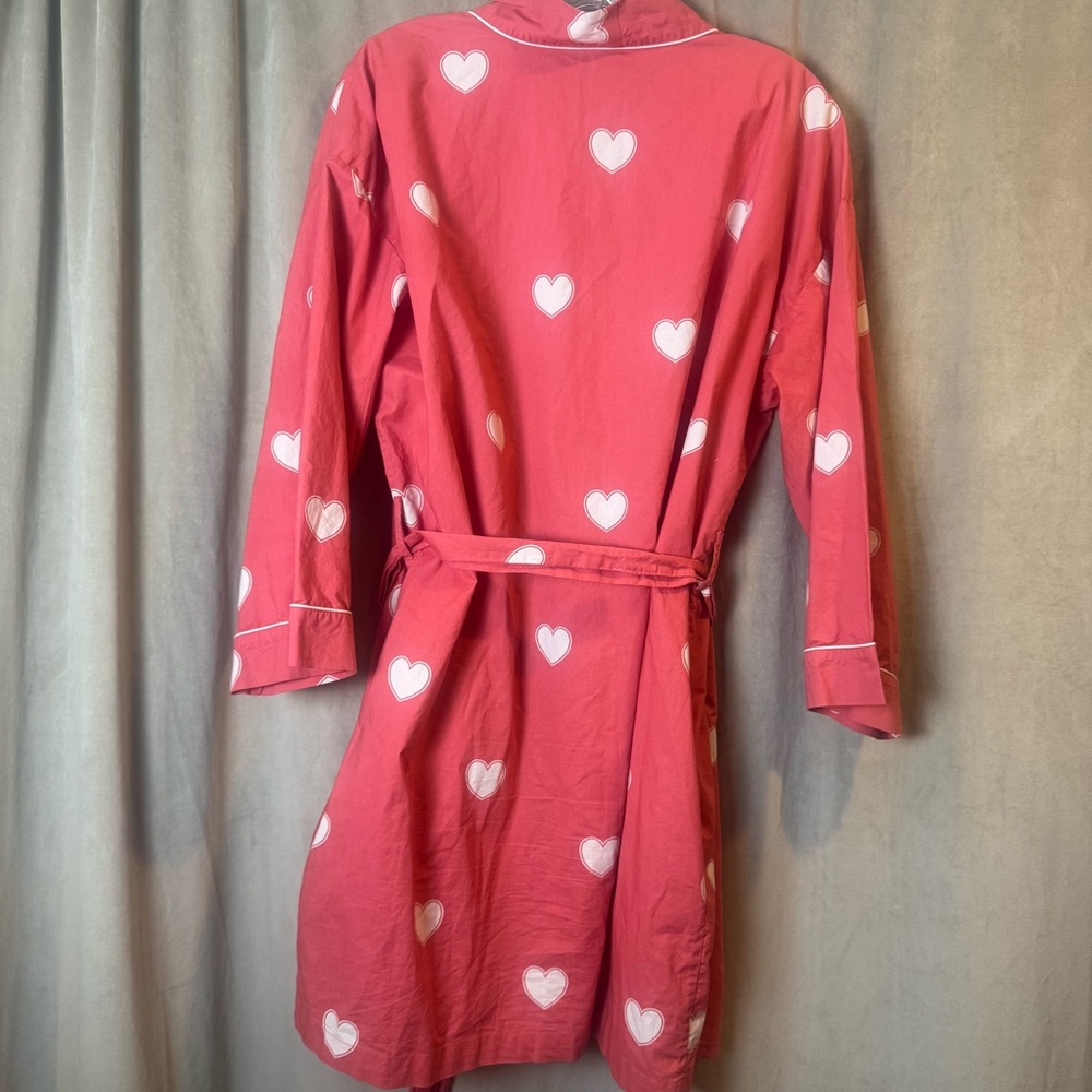 Printfresh Pink Heart-Patterned Pajamas Pink Robe… - image 6